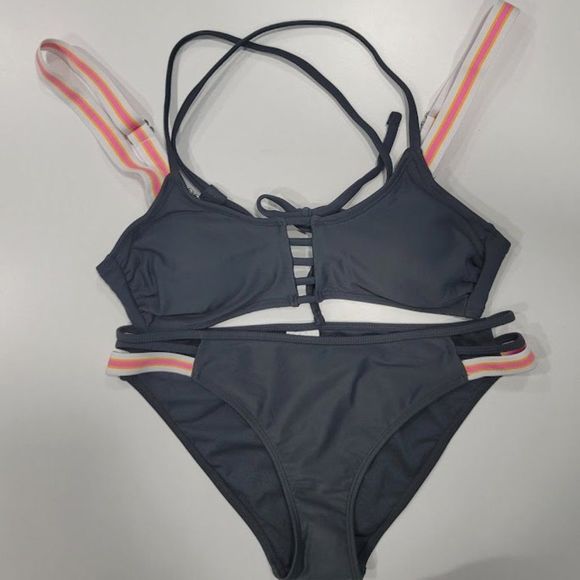 Xhilaration Sport Elastic Bralette Bikini Set - Picture 6 of 9